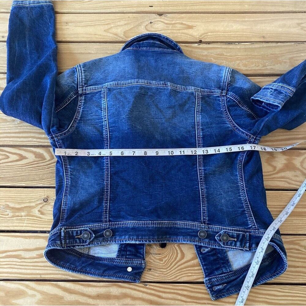 Silver Jeans Denim Jacket Size Small Women’s Blue Button Front - Picture 7 of 8